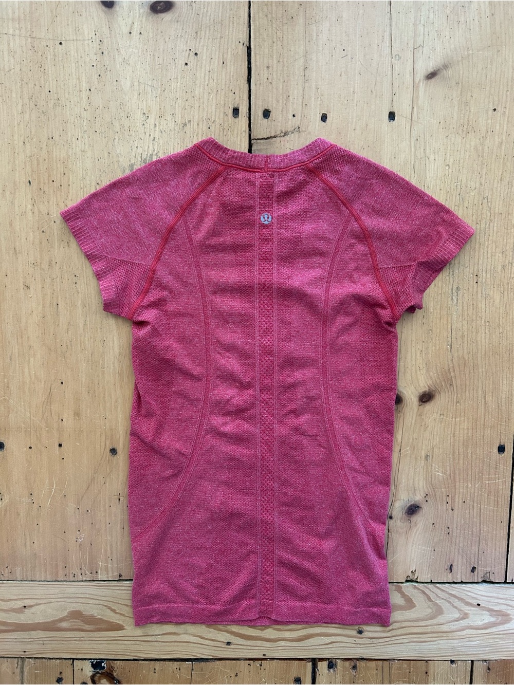 lululemon athletica Pink/Coral Short-Sleeve Athletic Top